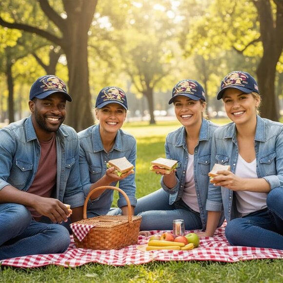 Patriotic Baseball Cap Commemorative 250th Anniversary Adjustable Fit Classic - Picture 5 of 6